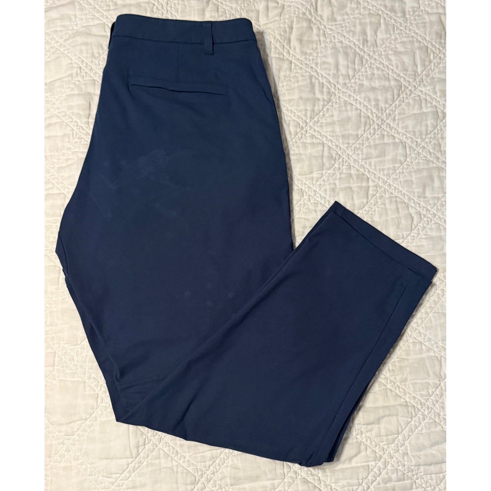 Lululemon ABC Classic Fit Pant Navy Blue Warpstreme Mens Size 40 Trouser